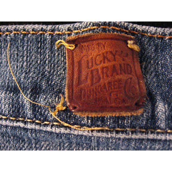 Lucky Brand Womens Jeans 31 x 31 MEASURED tag 10/30 CLASSIC RIDER Blue Denim - Picture 6 of 12